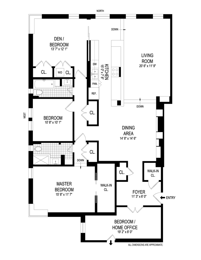 Floorplan for 519 East 86th Street, 3F