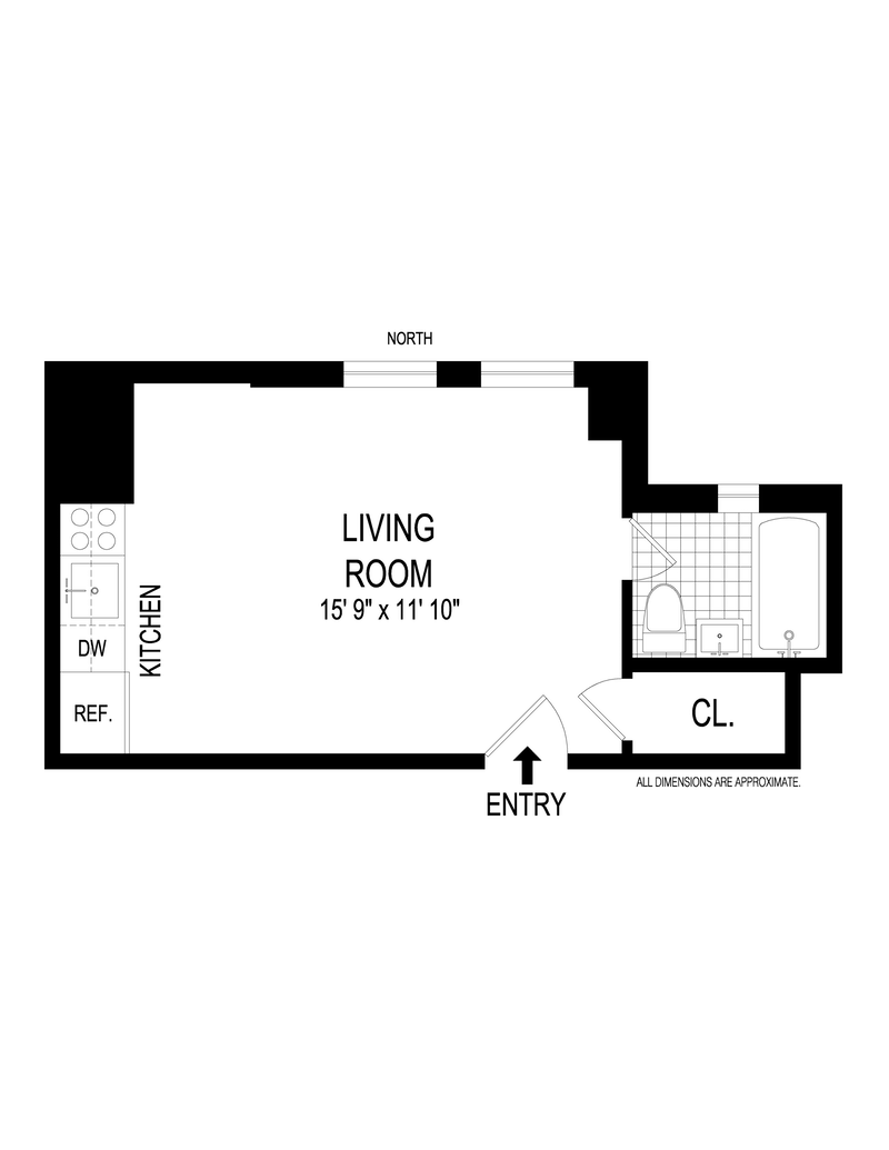 Floorplan for 333 East 43rd Street, 103