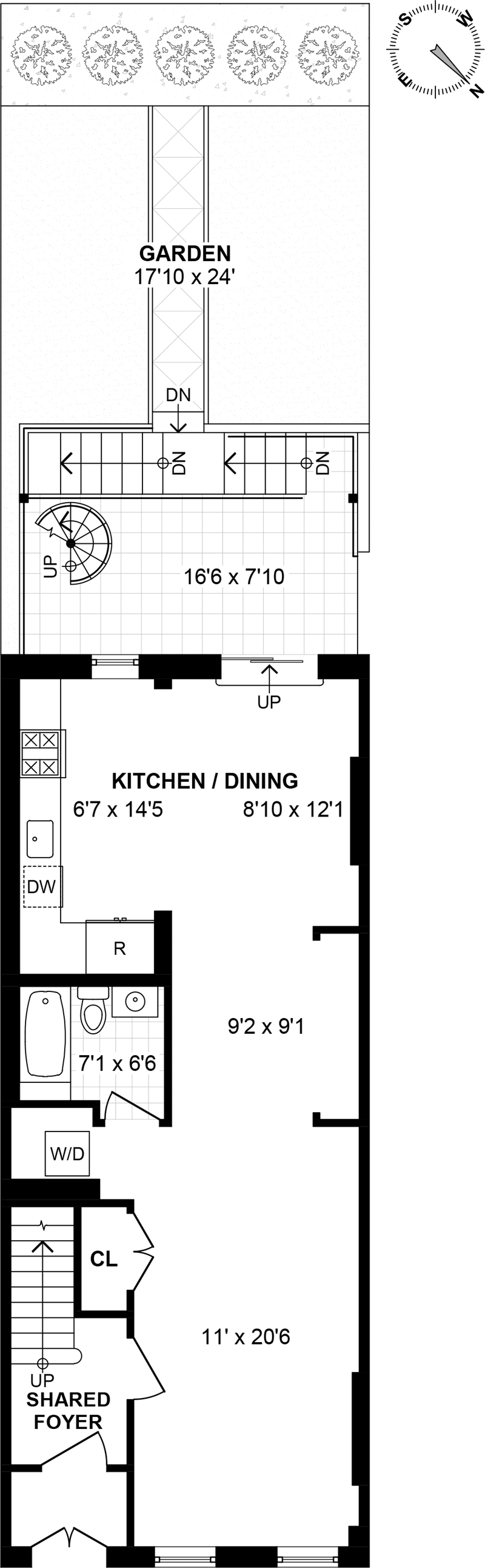 Floorplan for 574, 11th Street, 1