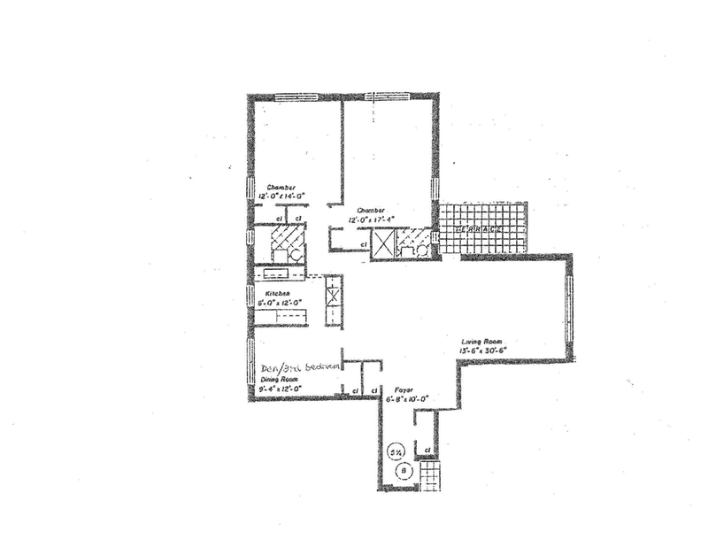 Floorplan for 3701 Henry Hudson Parkway, 4B