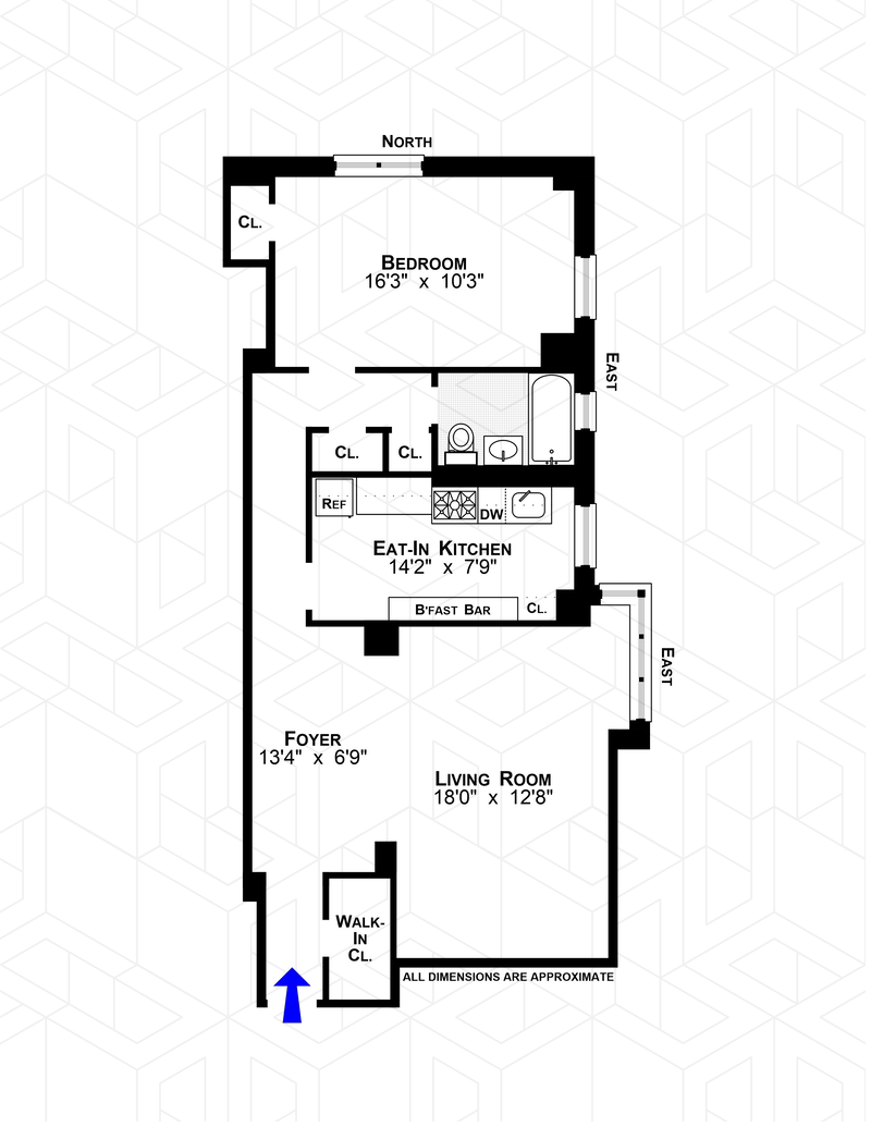 Floorplan for 387 Grand Street