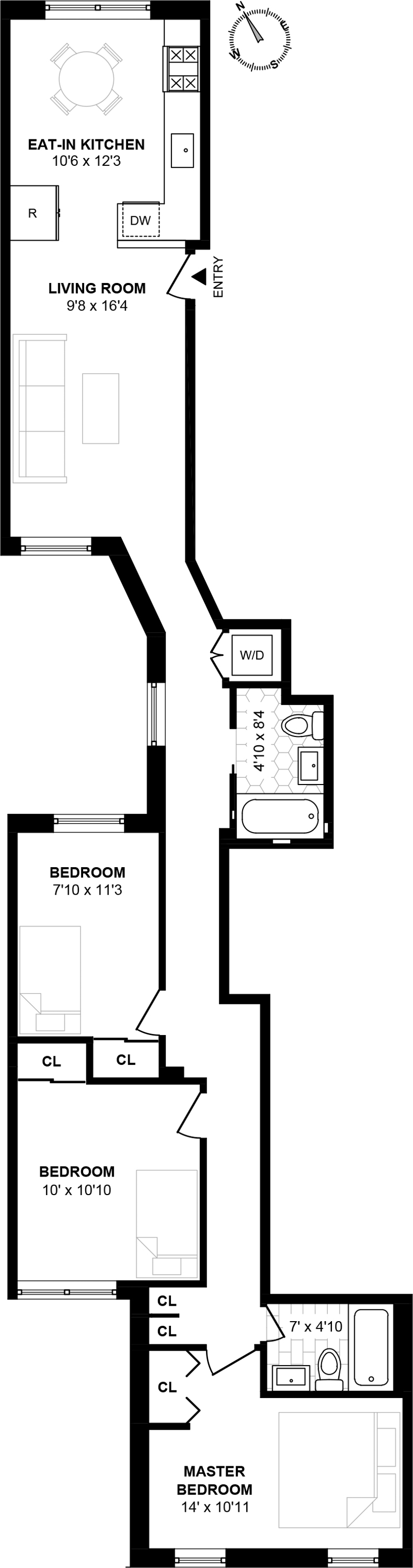 Floorplan for 376 Saint Johns Place