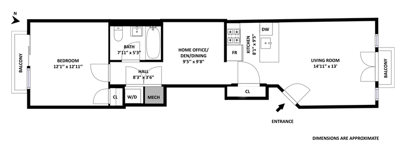 Floorplan for 144 Clifton Place