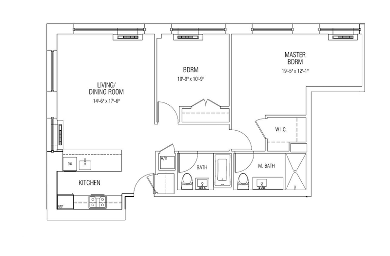Floorplan for 80 Metropolitan Avenue, 3V