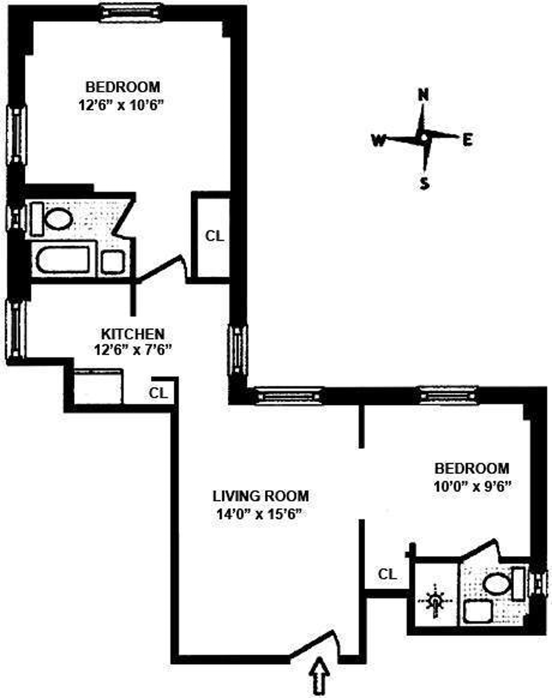 Floorplan for 333 East 43rd Street, 321