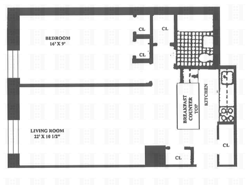 Floorplan for 720 Greenwich Street, 2K