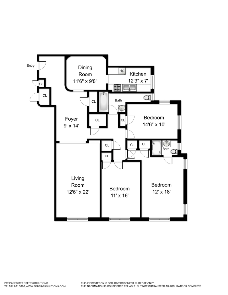 Floorplan for 110 -34 73 Road, 5A
