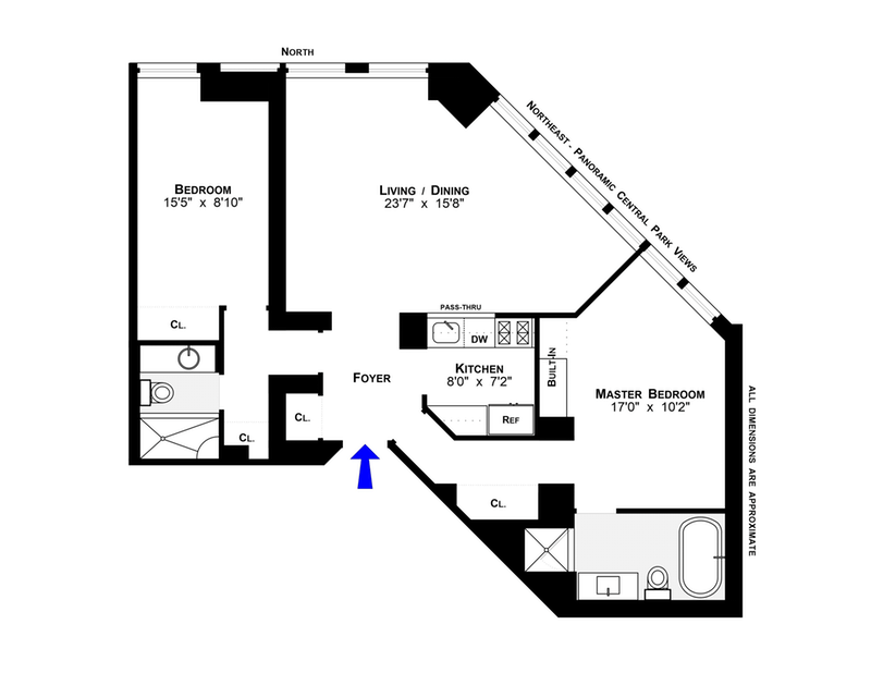 Floorplan for 150 West 56th Street, 6002