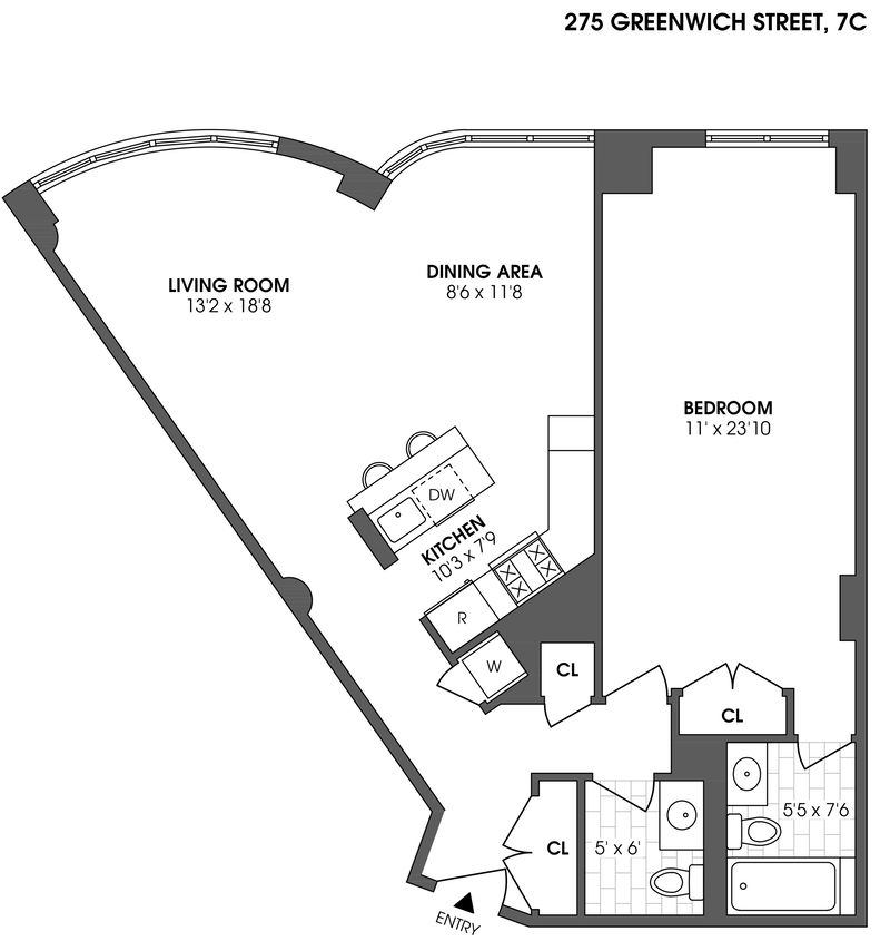 Floorplan for 275 Greenwich Street