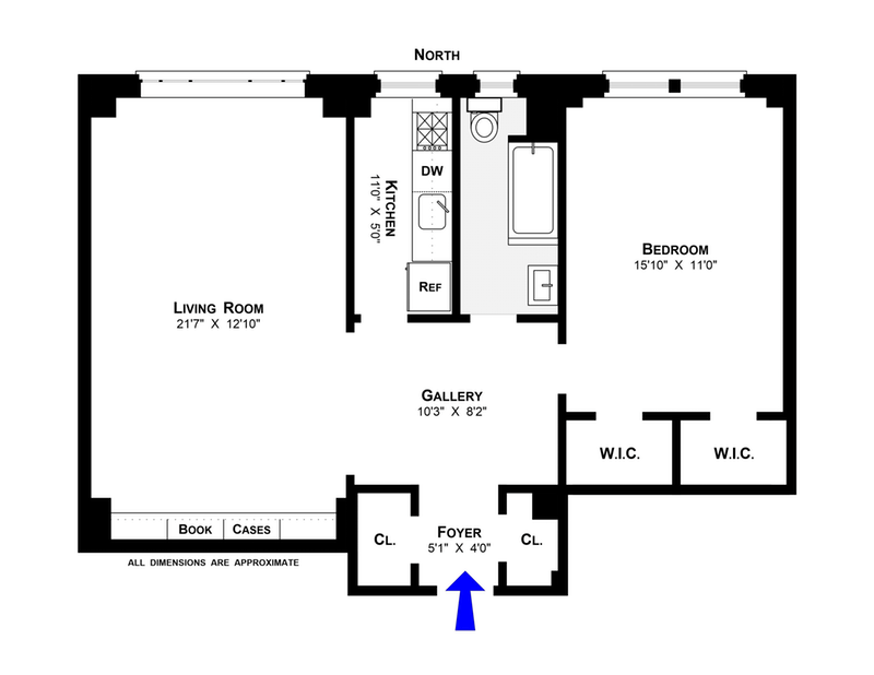 Floorplan for 44 Gramercy Park North, 5E