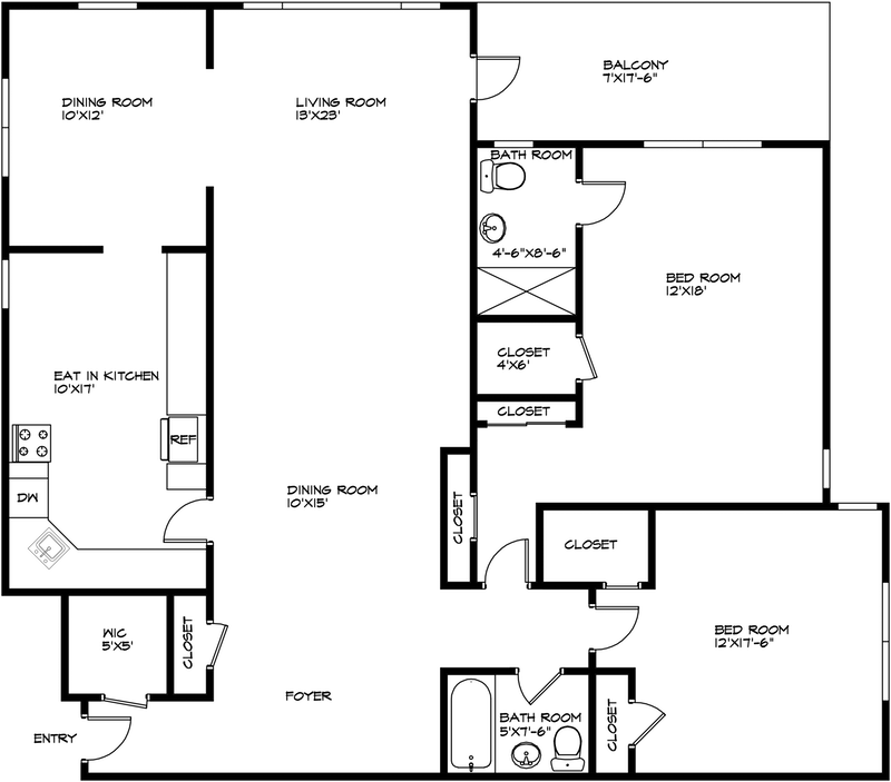 Floorplan for 3530 Henry Hudson Pkwy, 9L