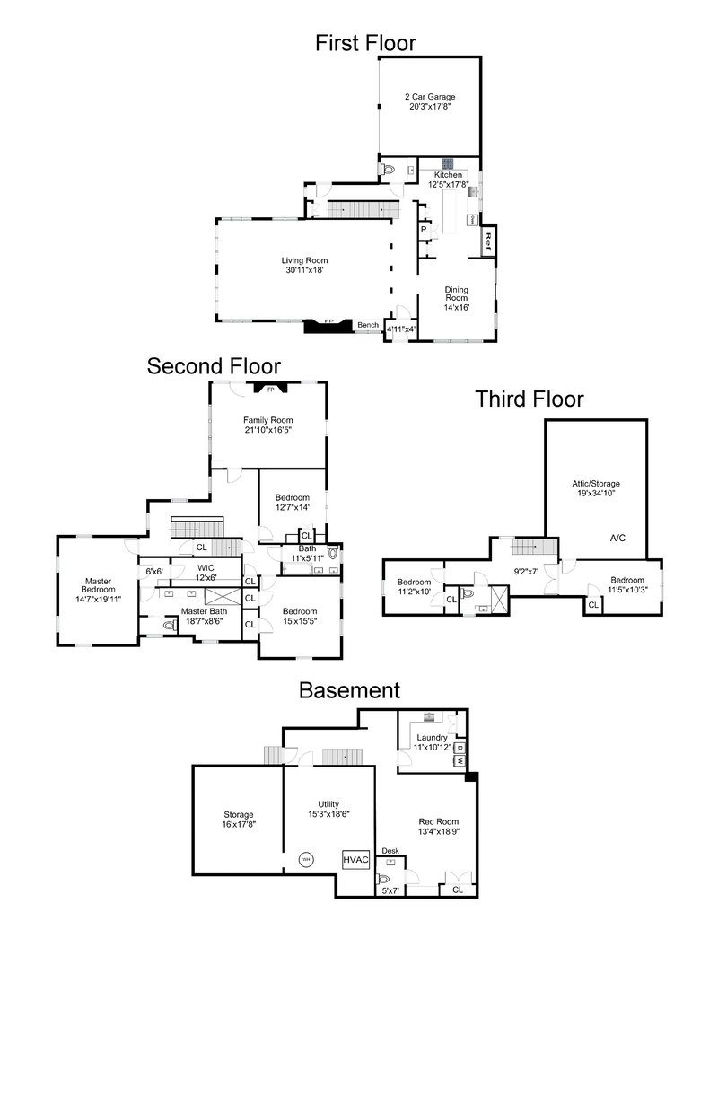 Floorplan for 152 South Mountain Avenue