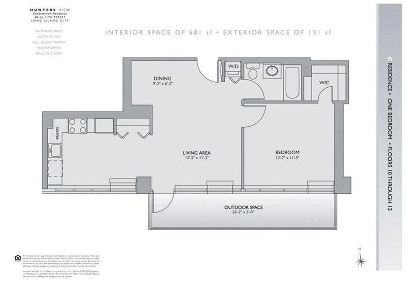 Floorplan for 4815 11th Street, 10C