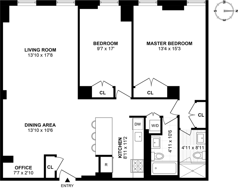 Floorplan for 1 Tiffany Place