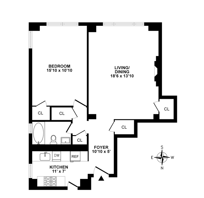 Floorplan for 400 East 59th Street, 10A