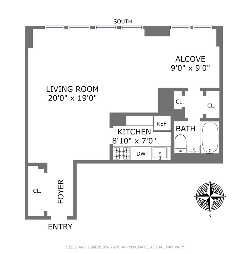 Floorplan for 140 West End Avenue, 25D
