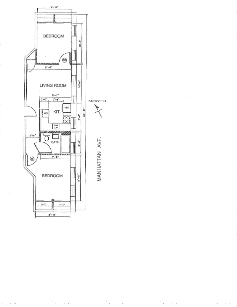 Floorplan for 421 Manhattan Avenue, 16