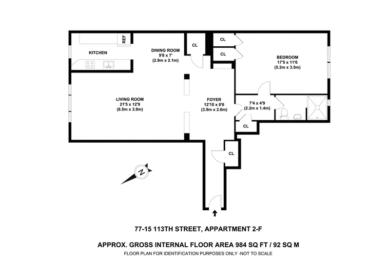 Floorplan for 77 -15 113th Street, 2F