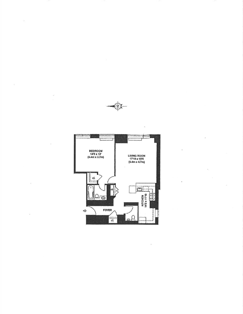 Floorplan for 250 East 40th Street, 3F
