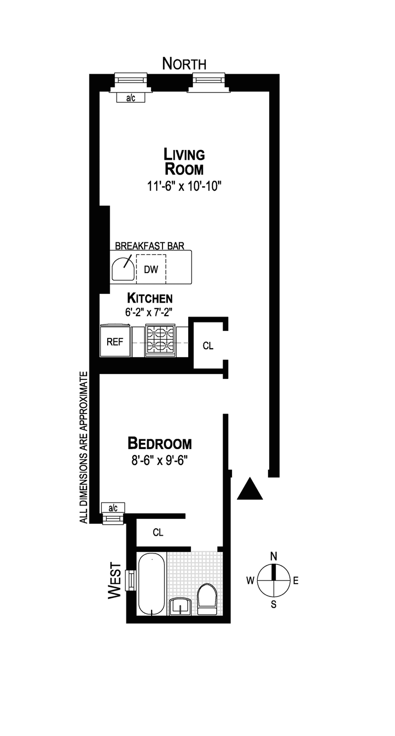 Floorplan for 237 East 88th Street, 501