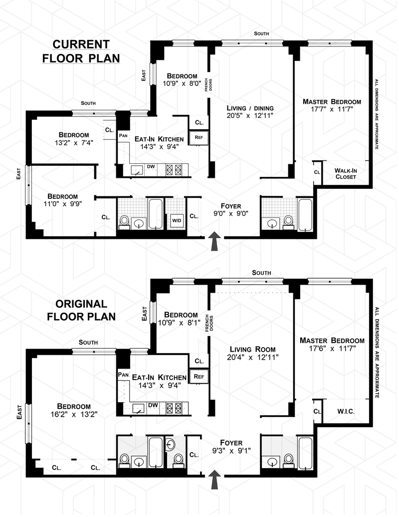 Floorplan for 401 East 89th Street, 17F