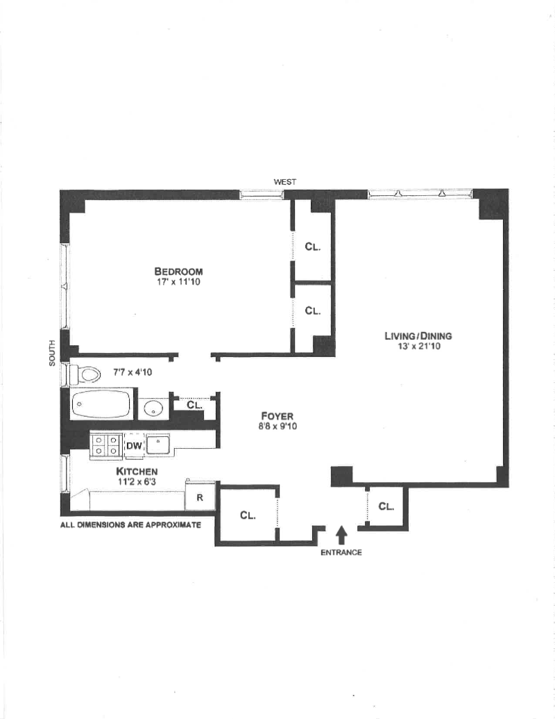 Floorplan for 865 United Nations Plaza, 3E