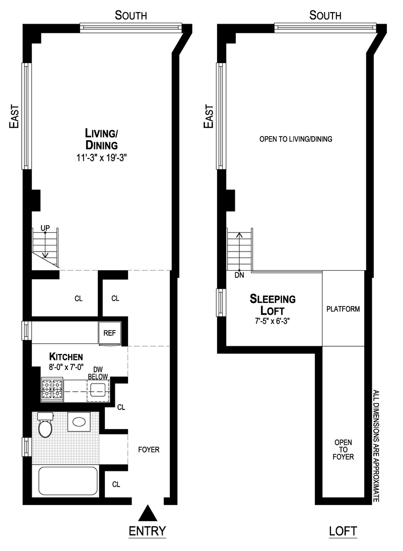 Floorplan for 310 East 23rd Street, 4E