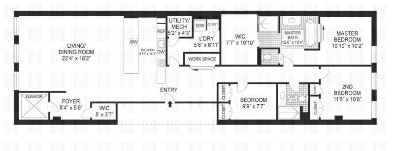 Floorplan for 399 Washington Street, 2