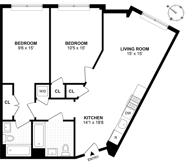Floorplan for 217 Newark Ave, 502
