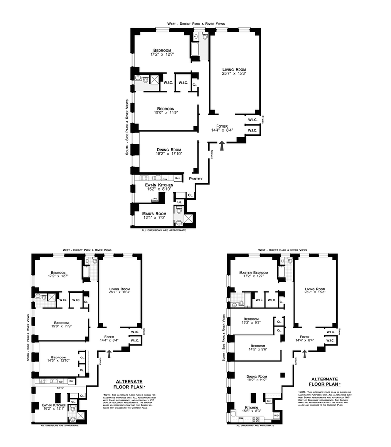 Floorplan for 340 Riverside Drive, 3A