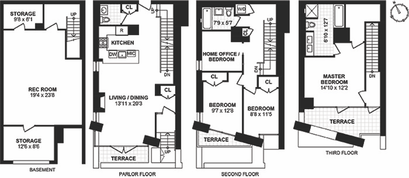 Floorplan for 1 Northside Piers