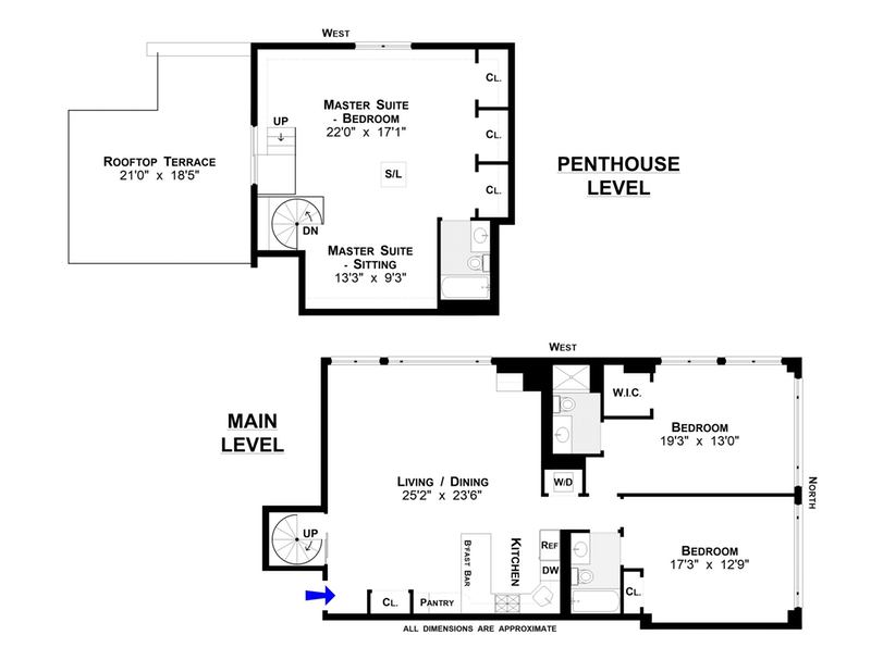 Floorplan for 25 Murray Street, PH10D
