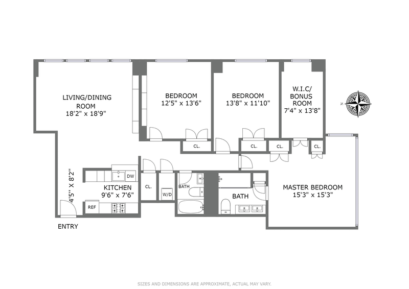 Floorplan for 200 East 94th Street, 501