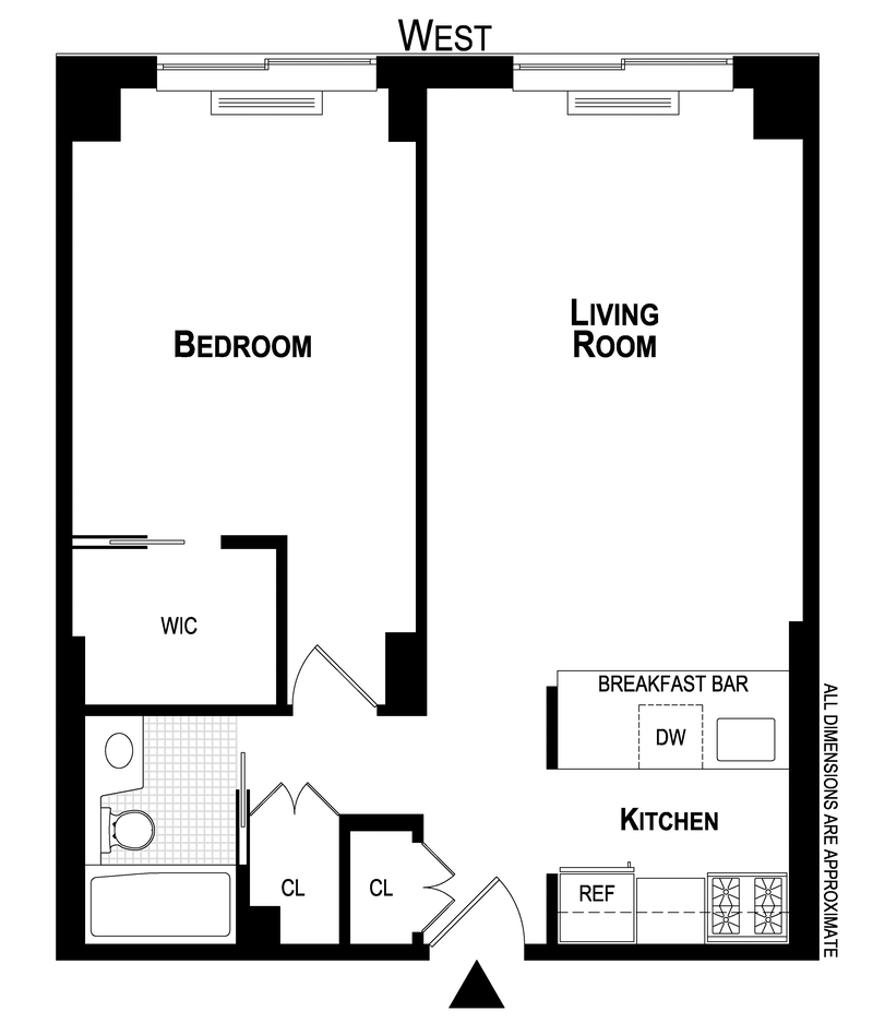 Floorplan for 275 West 96th Street, 5M
