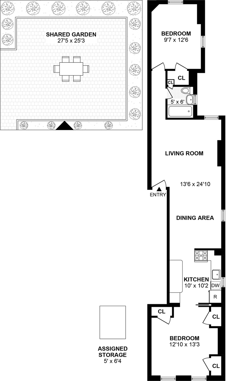 Floorplan for 1007 Willow Ave, 6