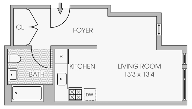 Floorplan for 531 West 159th Street, PHA