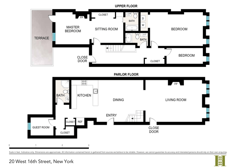 Floorplan for 20 West 16th Street, PARLOR/DUP