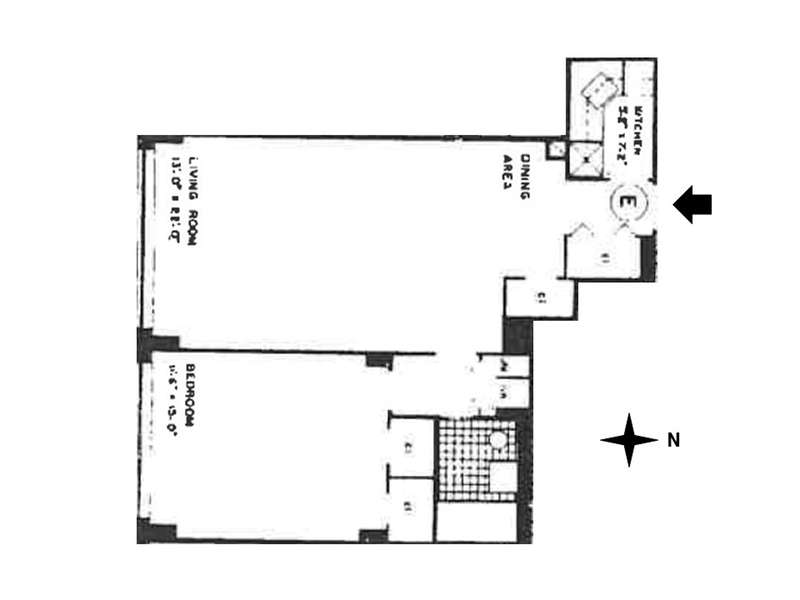Floorplan for 65 West 55th Street, 6E