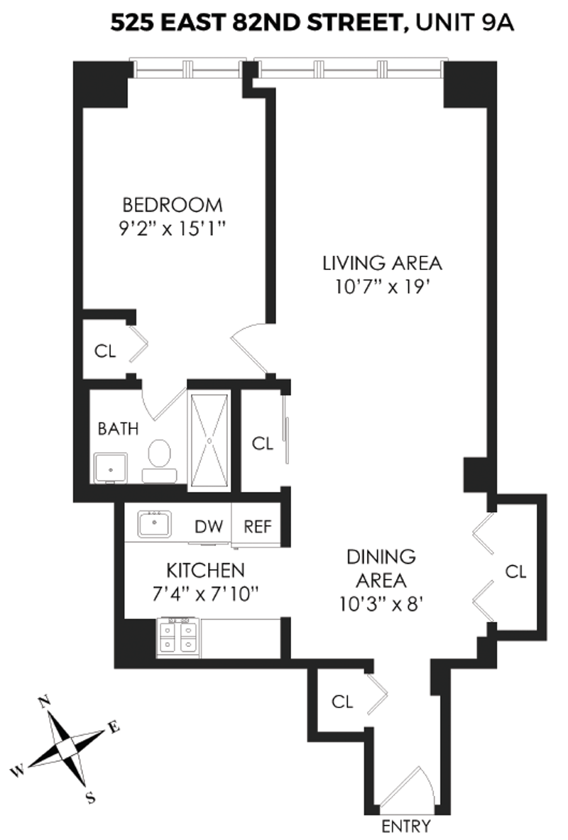 Floorplan for 525 East 82nd Street, 9A