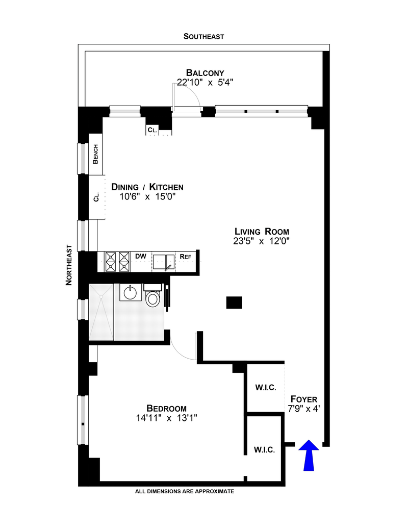 Floorplan for 212 East Broadway