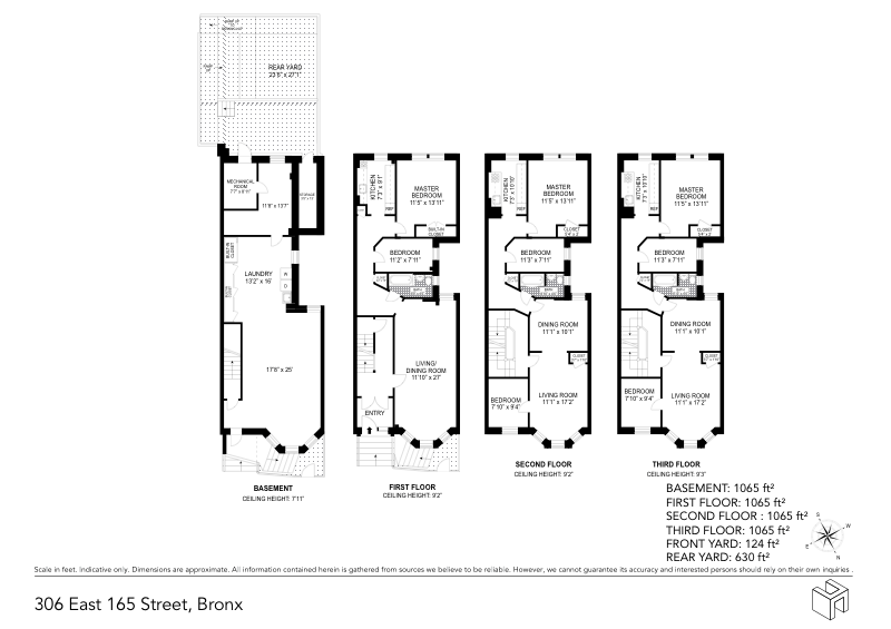 Floorplan for 306 East 165th Street