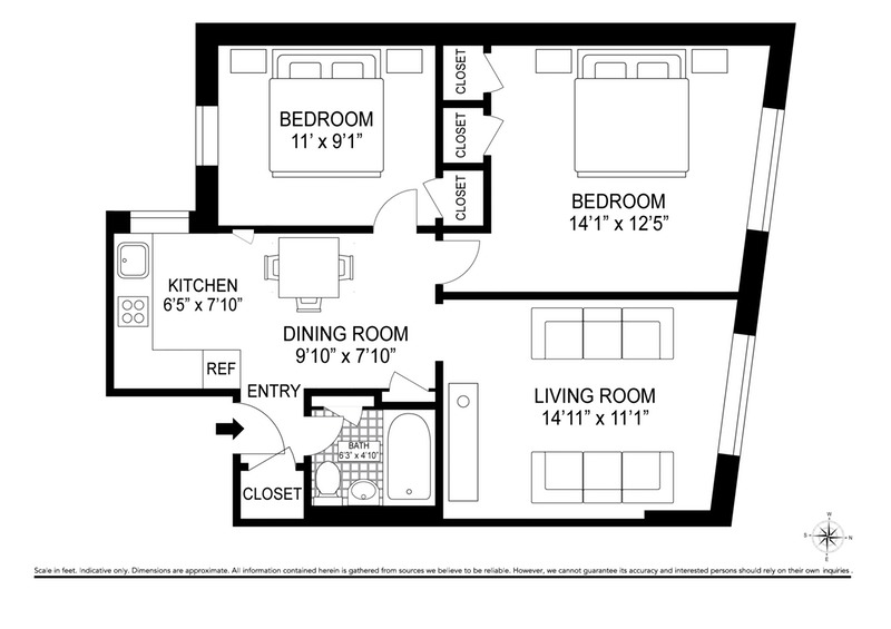 Floorplan for 540 Metropolitan Avenue, 3F