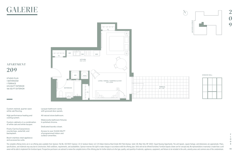 Floorplan for 2218 Jackson Avenue, 209