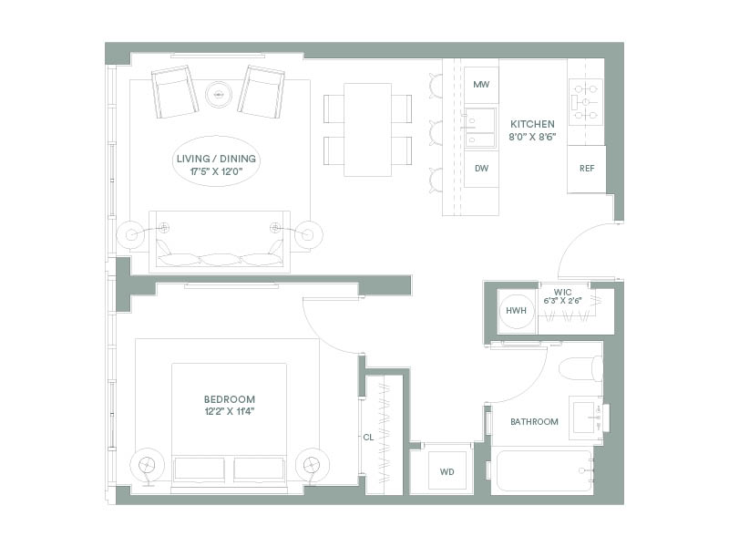 Floorplan for 2218 Jackson Avenue, 522
