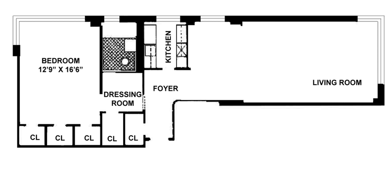 Floorplan for 7 Lexington Avenue, 12A
