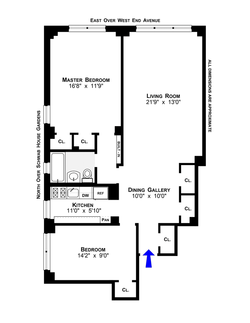 Floorplan for 11 Riverside Drive, 3ME