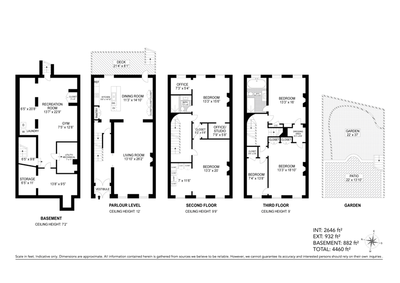 Floorplan for 183 Washington Park, TRIPLEX