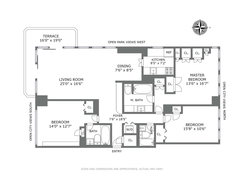 Floorplan for 167 East 61st Street, 30C