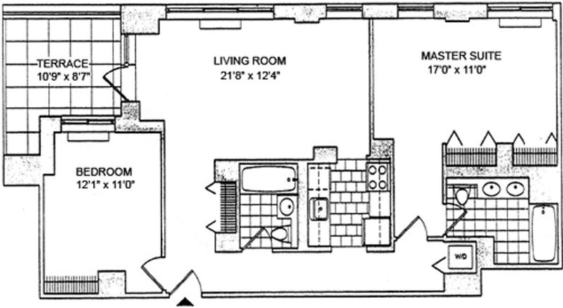 Floorplan for 250 East 30th Street, 11B