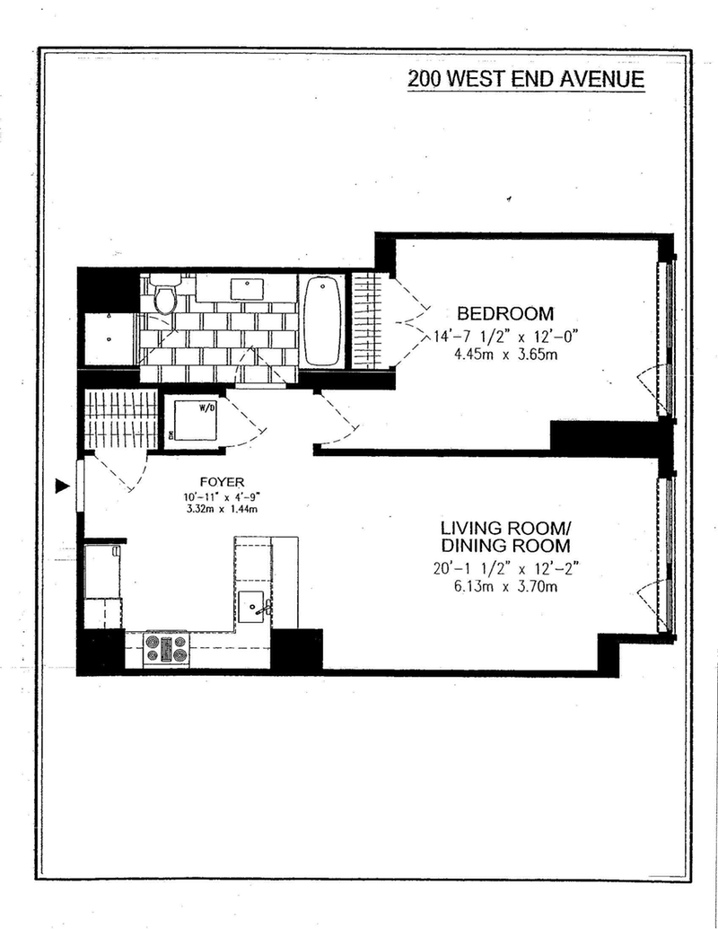 Floorplan for 200 West End Avenue, 17B